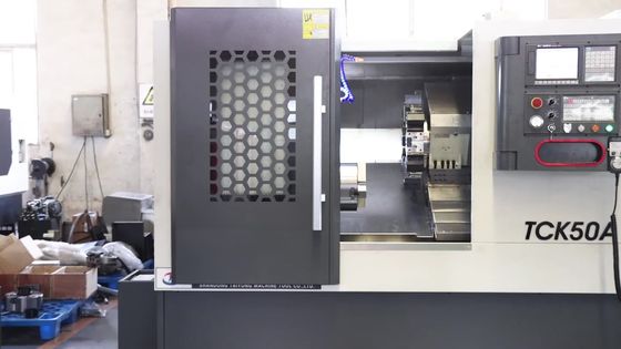 High Rigidity Slant Bed CNC Lathe TCK50A Turning Machine With Linear Guideway