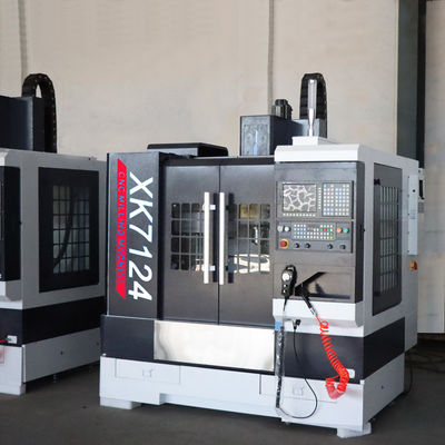 Chinese mini 4 axis CNC milling XK7124/XH7124 vertical CNC aluminum milling machine